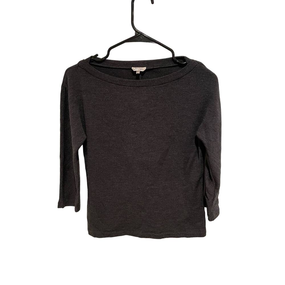 Max Mara vintage Italian wool 3/4 sweater gray small